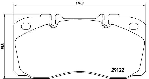 BREMBO P A6 025: Bromsbelägg PRIME LINE utan tillbehör, Anti-skrik-plåt