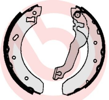 BREMBO S 24 521: Set saboti frana ESSENTIAL LINE cu maneta frana de mana