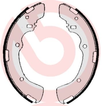 BREMBO S 54 511: Set saboti frana ESSENTIAL LINE