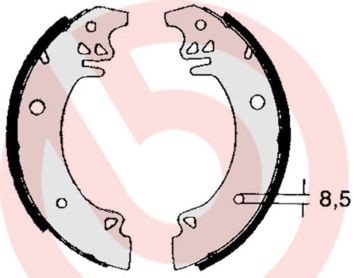 BREMBO S 61 507: Set saboti frana ESSENTIAL LINE cu acceasorii