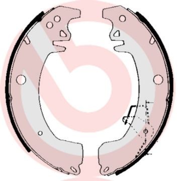 BREMBO S 68 537: Set saboti frana ESSENTIAL LINE
