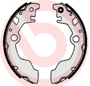 BREMBO S 78 506: Set saboti frana ESSENTIAL LINE