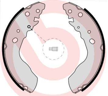 BREMBO S 79 522: Set saboti frana ESSENTIAL LINE