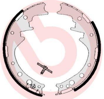 BREMBO S 83 521: Set saboti frana ESSENTIAL LINE cu acceasorii