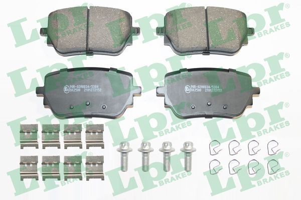 LPR 05P2152K: Kit pastiglie freni con accessori, con bulloni/viti