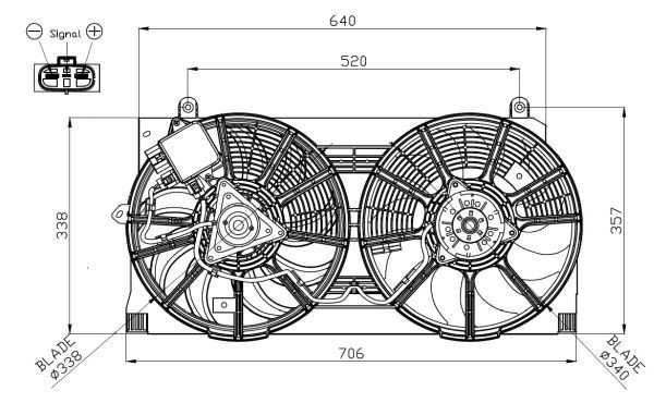 NRF 47940: Motoventilateur avec serre-flan
