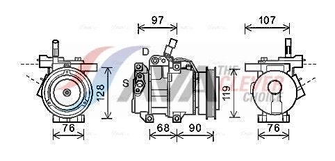 AVA COOLING SYSTEMS KAAK161: Compresor AC