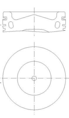 MAHLE ORIGINAL 028 PI 00158 000: Piston cu segment piston, cu canal de racire