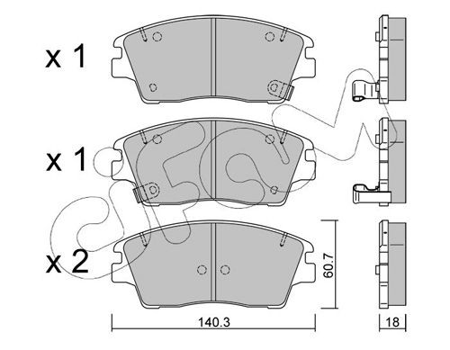 CIFAM 822-1164-0: Piduriklotsid