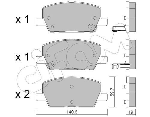 CIFAM 822-1212-0: Plaquettes de frein