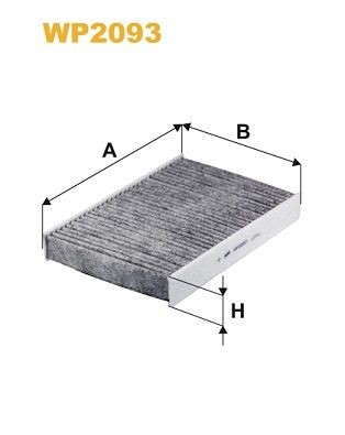 WIX FILTERS WP2093: Kupéfilter aktivtkolfilter, Partikelfilter