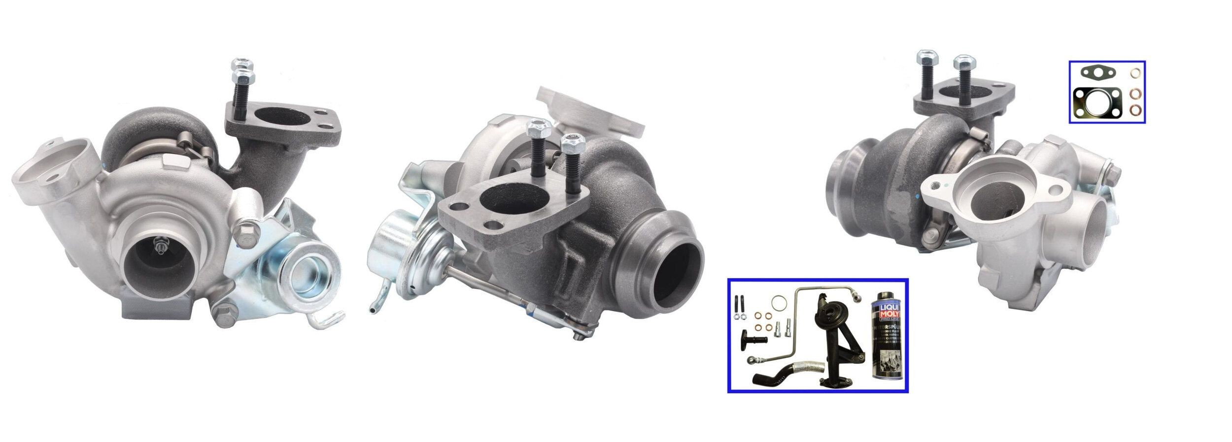 DRI 729106691: Turbod OE REMAN PRO KIT koos tihenditega, koos lisadega, õlitorustikuga