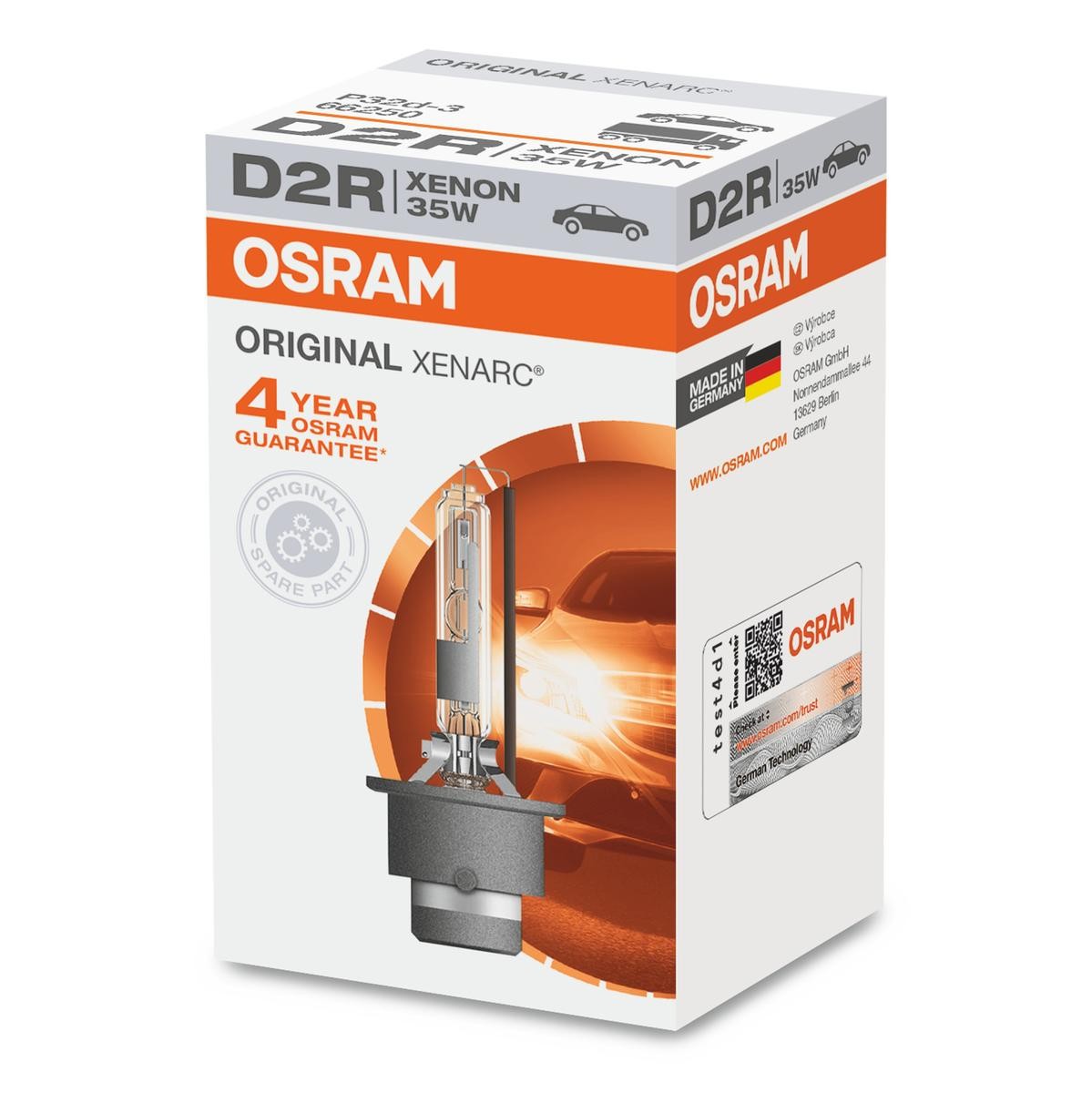 OSRAM 66250: Bec cu xenon XENARC ORIGINAL