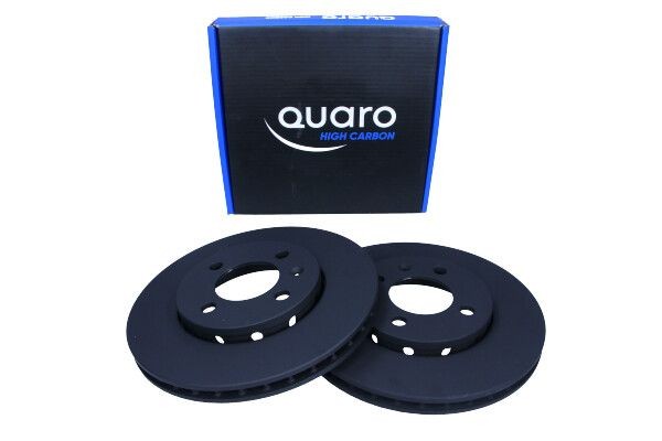 QUARO QD5953HC: Bremžu diski QUARO HIGH CARBON Ø: 256mm, ar ārējo ventilāciju, Ø: 256mm, lakots, bez riteņa rumbas, bez riteņu stiprināšanas skrūvēm