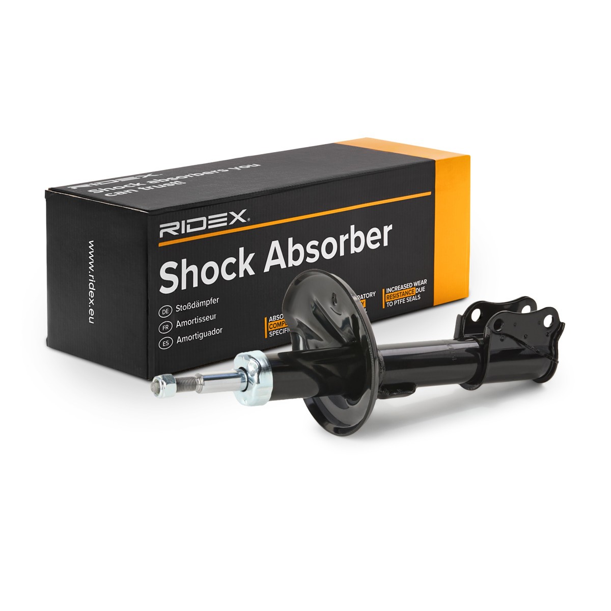 RIDEX 854S18161: Amortizor Axa fata stanga, presiune ulei, Ansamblu amortizor-arc