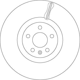 TRW DF6939S: Piduriketas TRW SINGLE Ø: 345mm, sisemine õhutus, Ø: 345mm, värvitud
