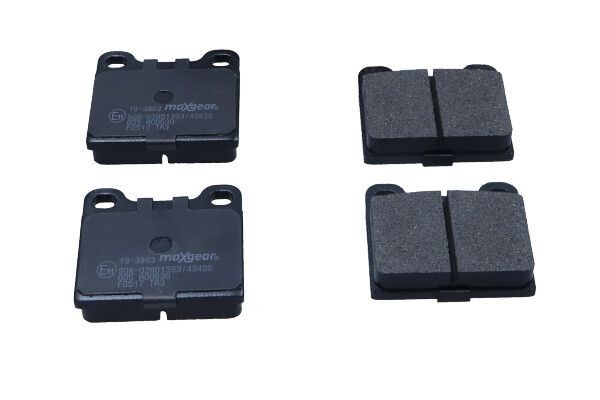 MAXGEAR 19-3863: Piduriklotsid Tagasild