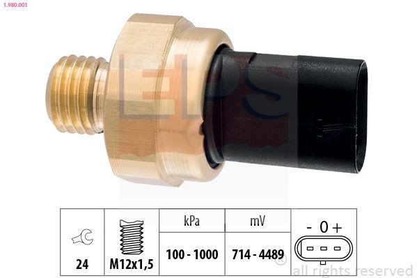 EPS 1.980.001: Devējs, Eļļas spiediens Made in Italy - OE Equivalent