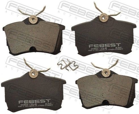 FEBEST 0301-CLR: Piduriklotsid Tagasild