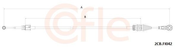COFLE 2CB.FI042: Cablu, transmisie manuala