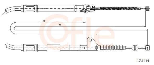 COFLE 92.17.1414: Tross, seisupidur 1789mm, 1789mm