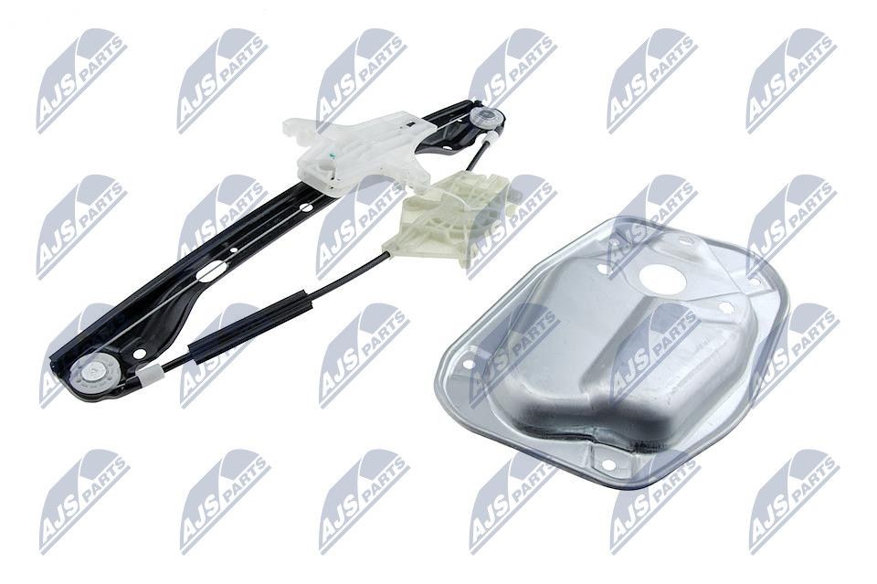 NTY EPS-VW-024: Vindusheis bakre venstre, elektrisk, uten elektromotor, med festeplate