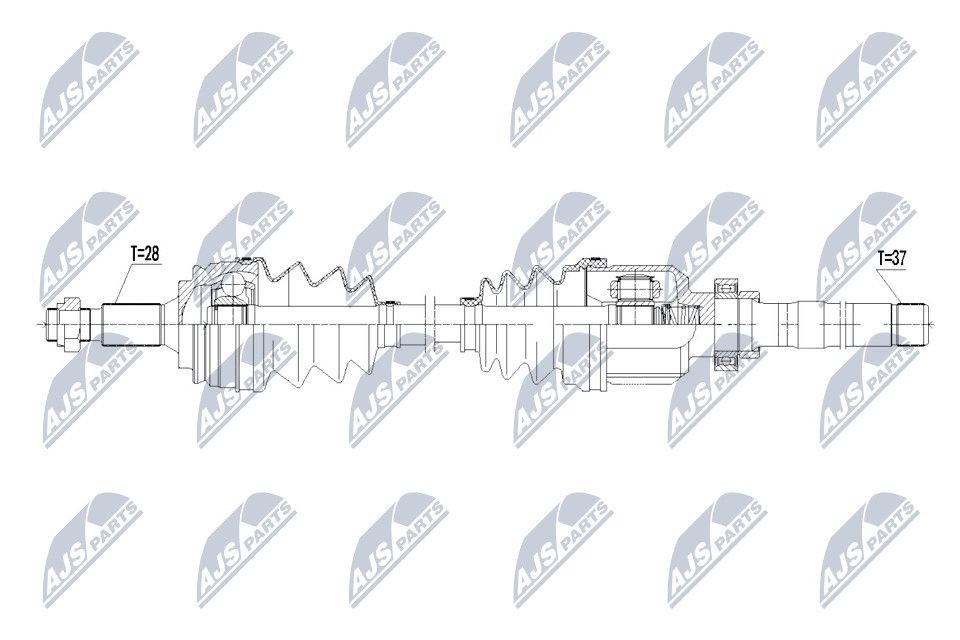 NTY NPW-CT-073: Veovõll esisild paremal, 953mm