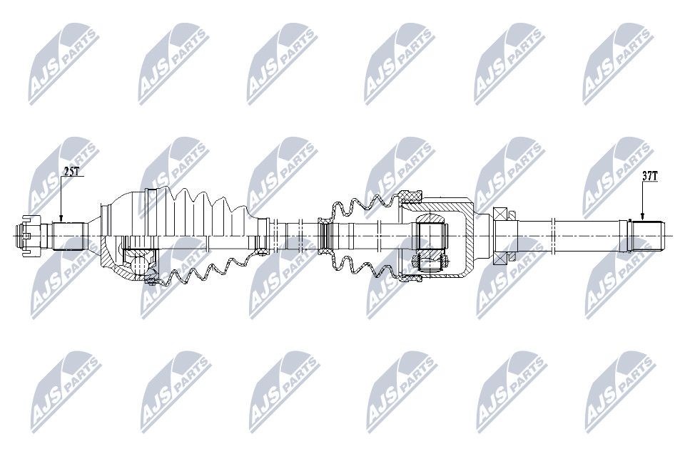 NTY NPW-CT-081: Veovõll esisild paremal, 940mm