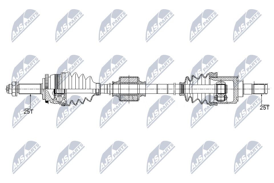 NTY NPW-KA-358: Veovõll esisild paremal, 928mm