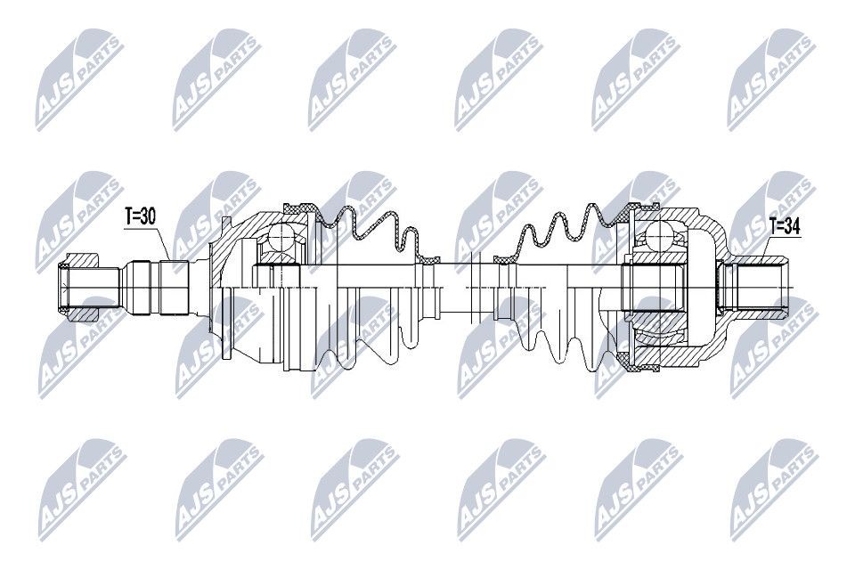 NTY NPW-PL-083: Veovõll esisild paremal, 591mm