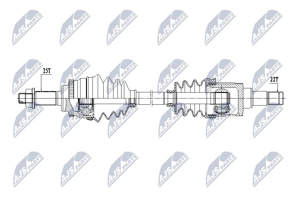 NTY NPW-SU-031: Veovõll esisild vasakul, 635mm