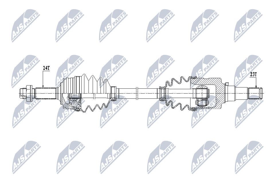 NTY NPW-TY-094: Veovõll esisild paremal, 840mm