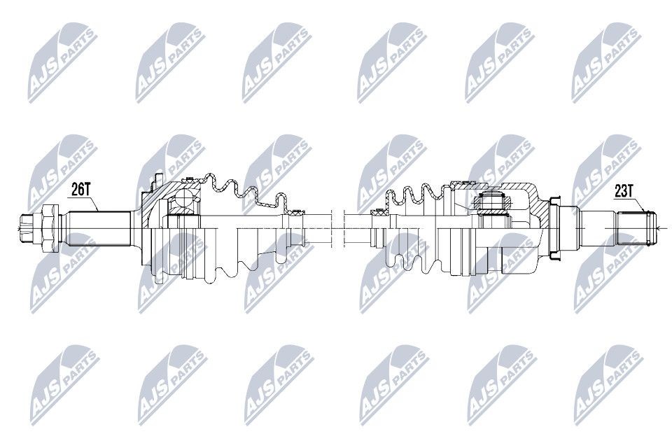 NTY NPW-TY-113: Veovõll esisild paremal, 885mm