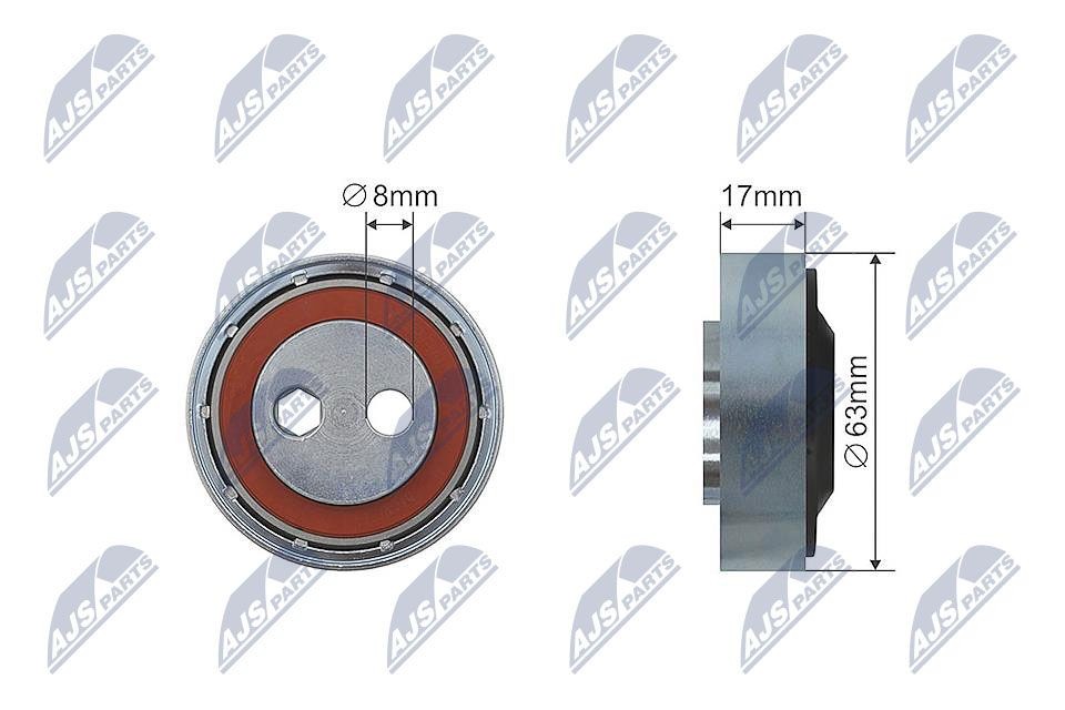 NTY RNK-AU-007: Pingutusrull, soonrihm Ø: 63mm, Ø: 63mm