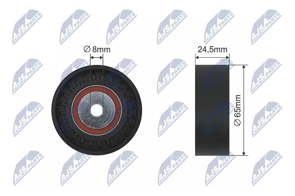 NTY RNK-AU-014: Seade- / juhtrull, soonrihm Ø: 64mm