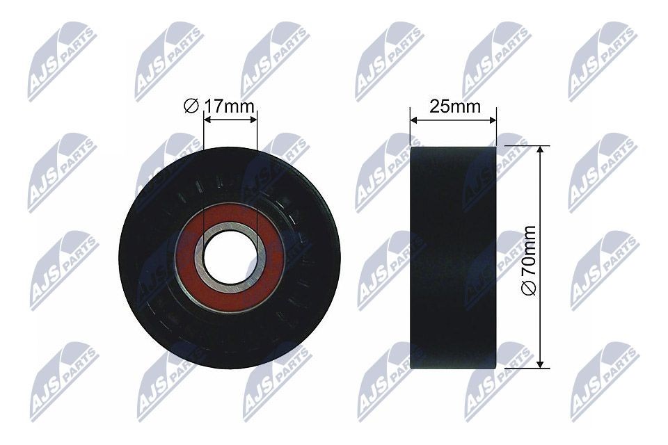NTY RNK-CH-010A: Pingutusrull, soonrihm Ø: 70mm