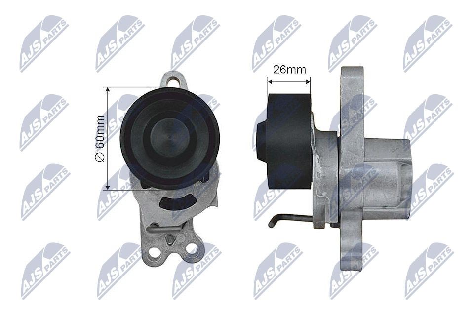 NTY RNK-CT-030: Pingutusrull, soonrihm Ø: 60mm