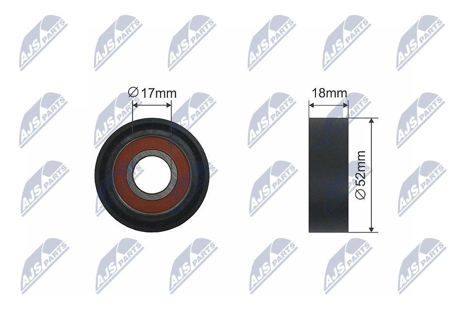 NTY RNK-FR-024: Pingutusrull, soonrihm Ø: 52mm, Ø: 52mm