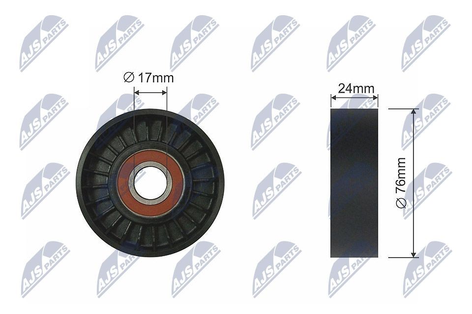 NTY RNK-LR-010: Rola intinzator, curea transmisie Ř: 76mm