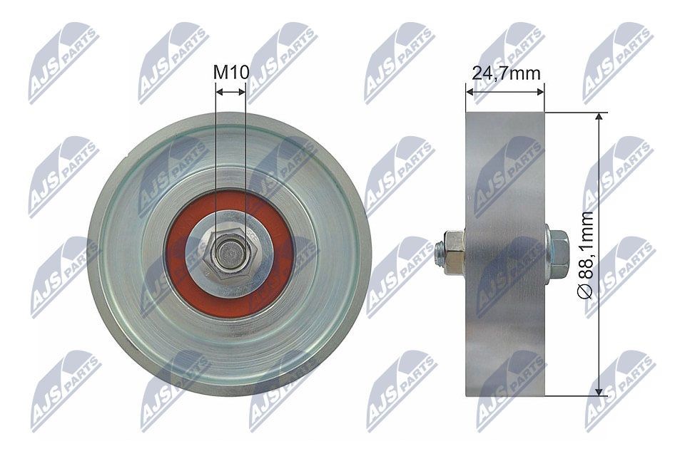 NTY RNK-TY-006: Seade- / juhtrull, soonrihm Ø: 88,1mm