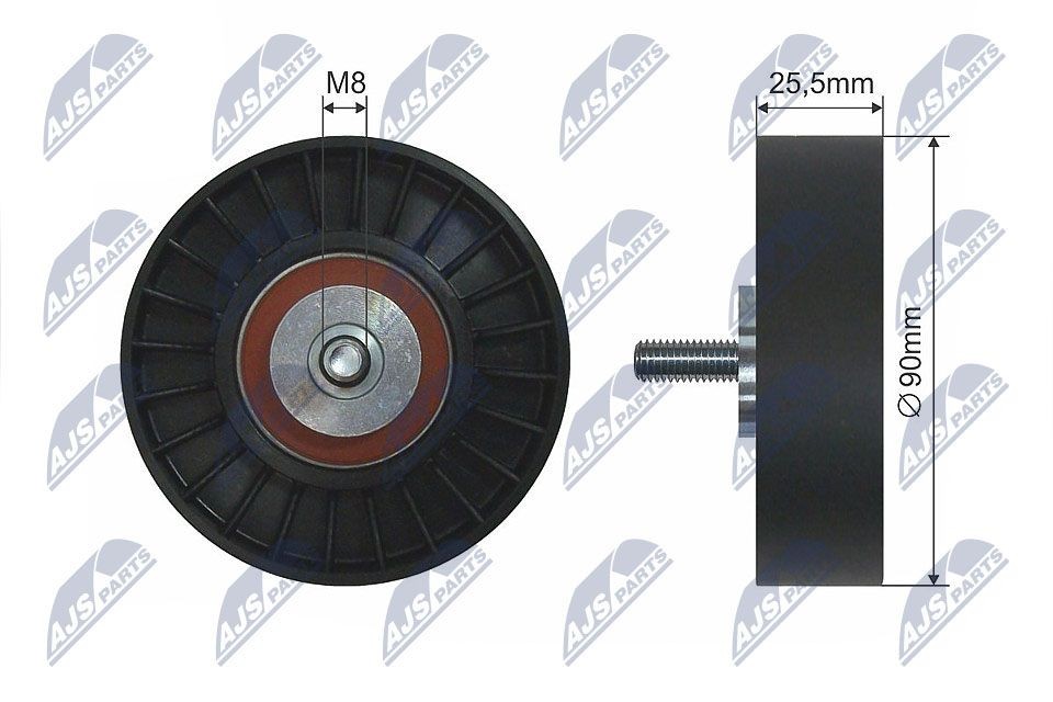 NTY RNK-VW-003: Styrrulle, drivrem Ø: 90mm