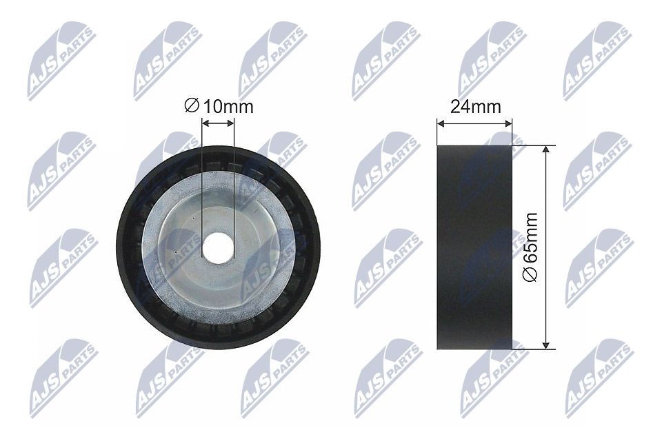 NTY RNK-VW-013: Pingutusrull, soonrihm Ø: 65mm, Ø: 65mm