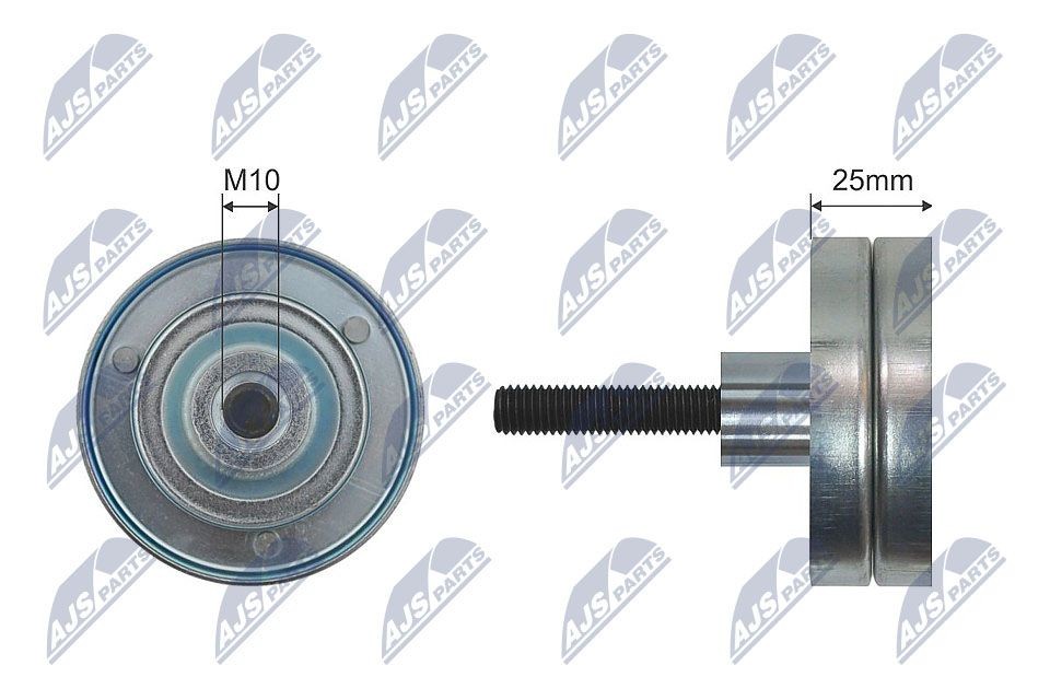 NTY RNK-VW-022: Seade- / juhtrull, soonrihm Ø: 70mm