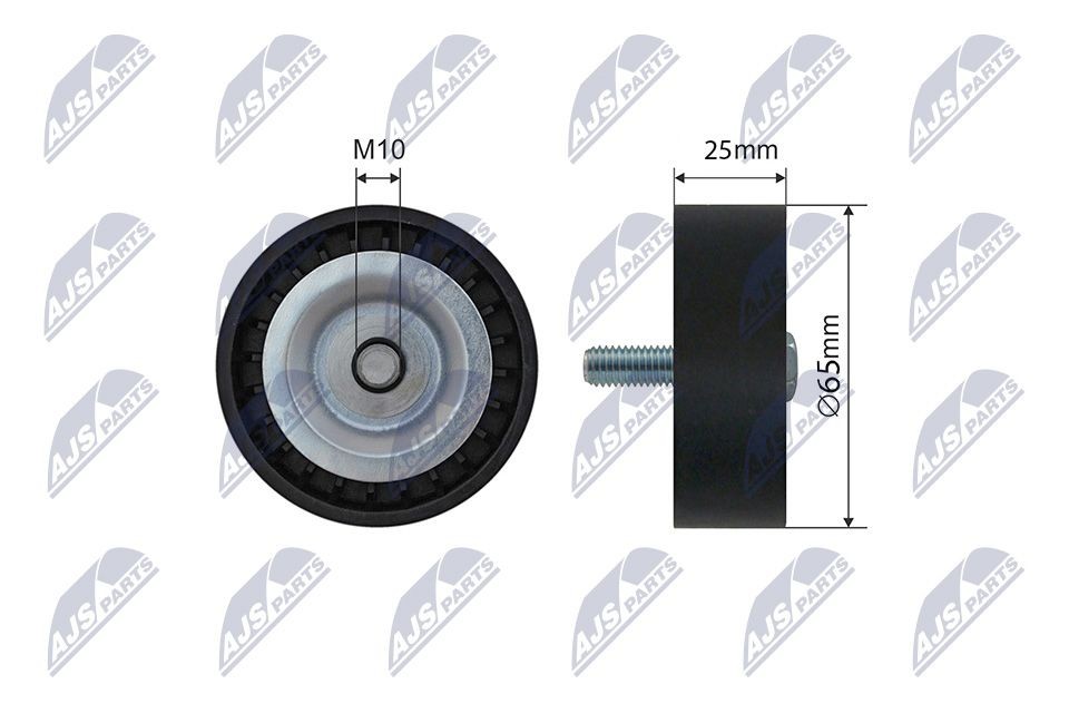 NTY RRK-CH-003: Seade- / juhtrull, soonrihm Ø: 65mm