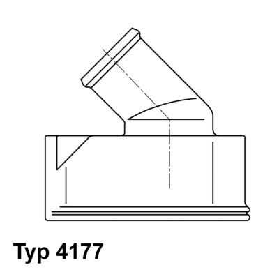WAHLER 4177.92D: Termostat, lichid racire 92°C, cu etansare