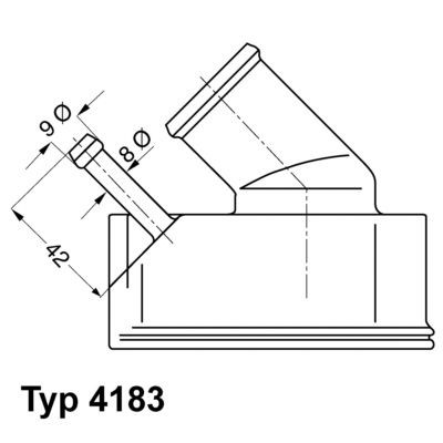WAHLER 4183.82D: Termostat, lichid racire 82°C, cu etansare