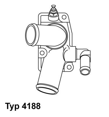 WAHLER 4188.92D: Termostat, lichid racire 92°C, cu etansare, cu senzor de temperatura