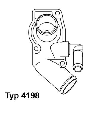 WAHLER 4198.92D: Termostat, lichid racire 92°C, cu etansare