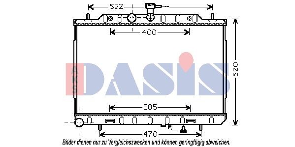 AKS DASIS 070152N: Radiator, racire motor