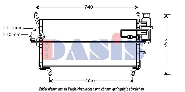 AKS DASIS 082130N: Condensator, climatizare fara uscator
